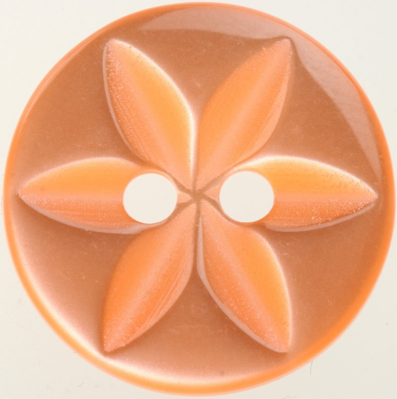 Star Orange Button 16mm